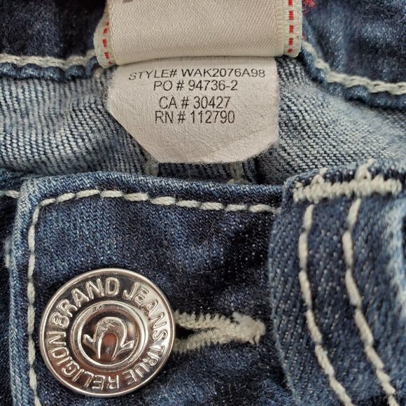 True‎ Religion Womens Size 25 Jeans Style WAK2076A98 - Picture 5 of 6